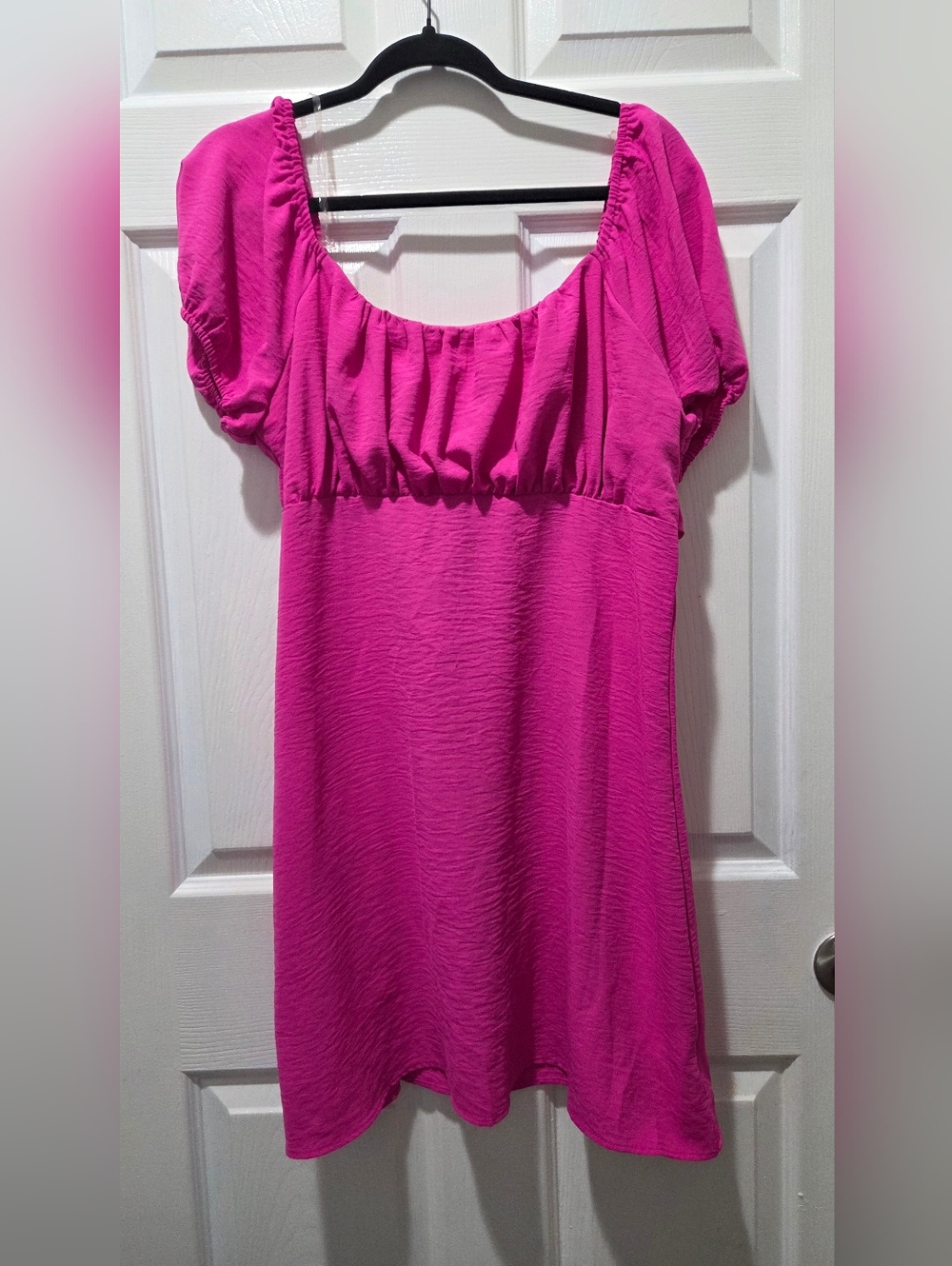 Lily Rose Vibrant Fuchsia Tie-Back Top